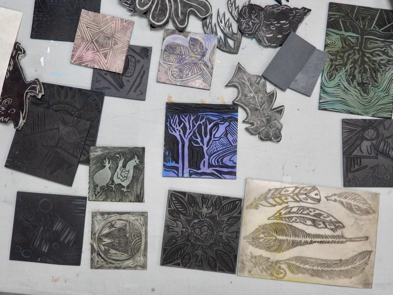 Linocut Samples